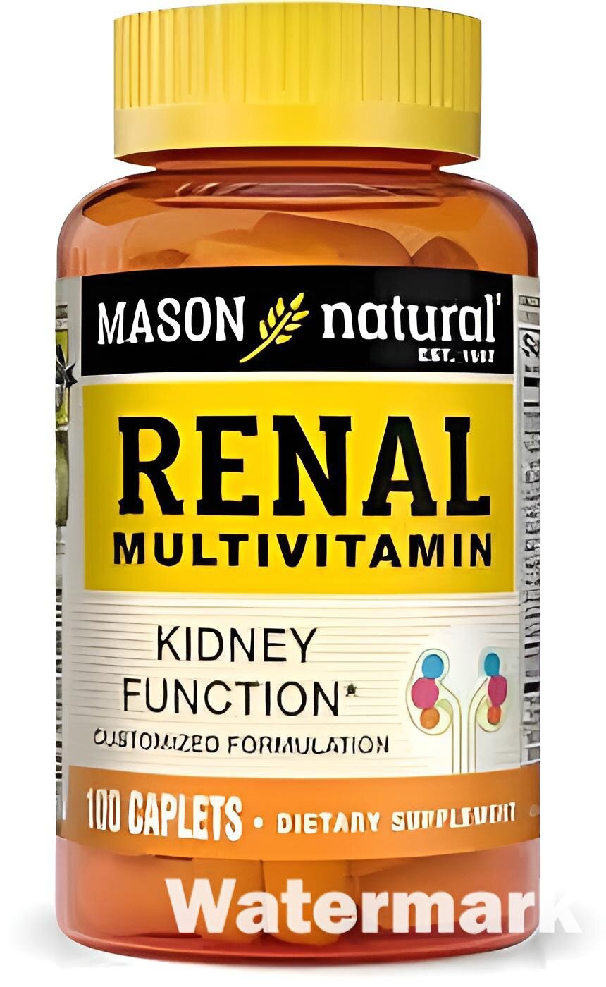 Mason Naturals Renal Multivitamin Support + Alpha-Lipoic N100 — комплекс витаминов для почек и общего здоровья