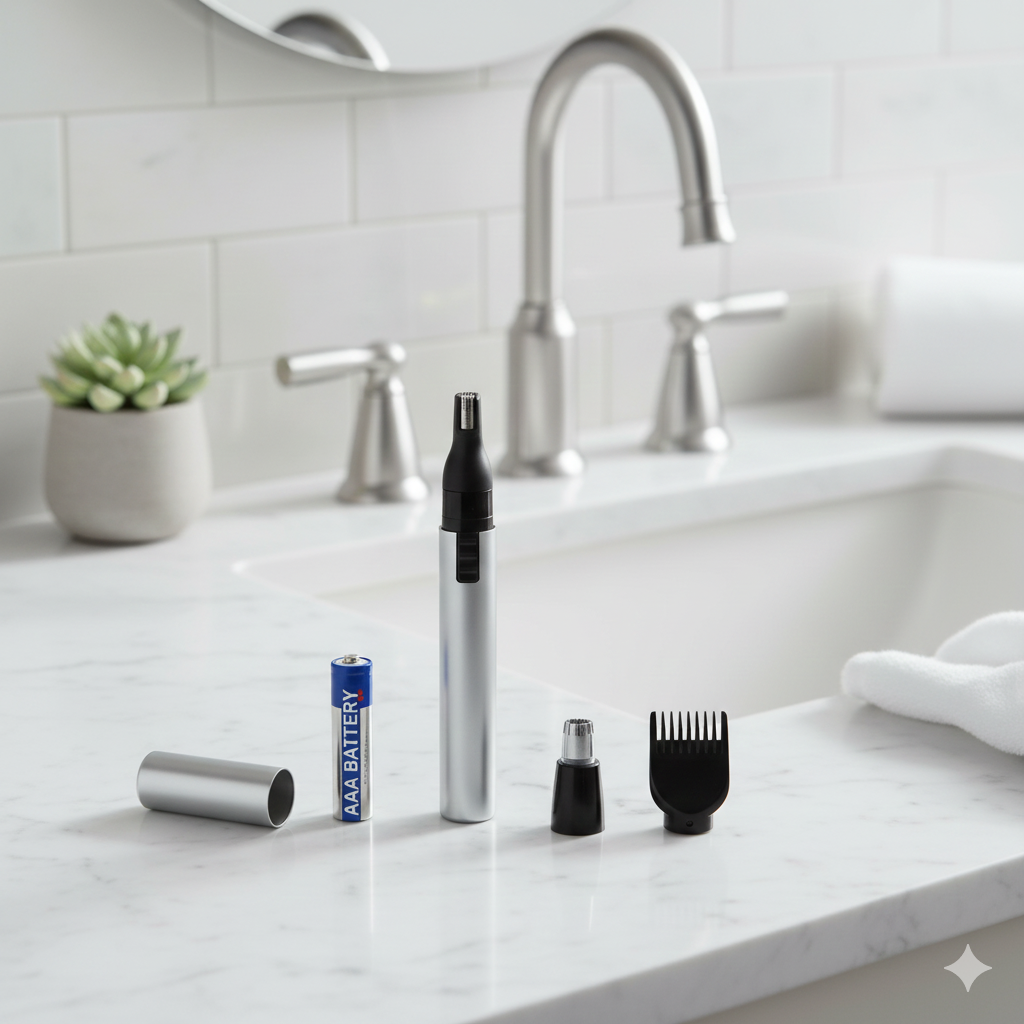 Триммер Wahl, роторный, для носа, ушей и бровей, питание от AAA батарейки — фото 1