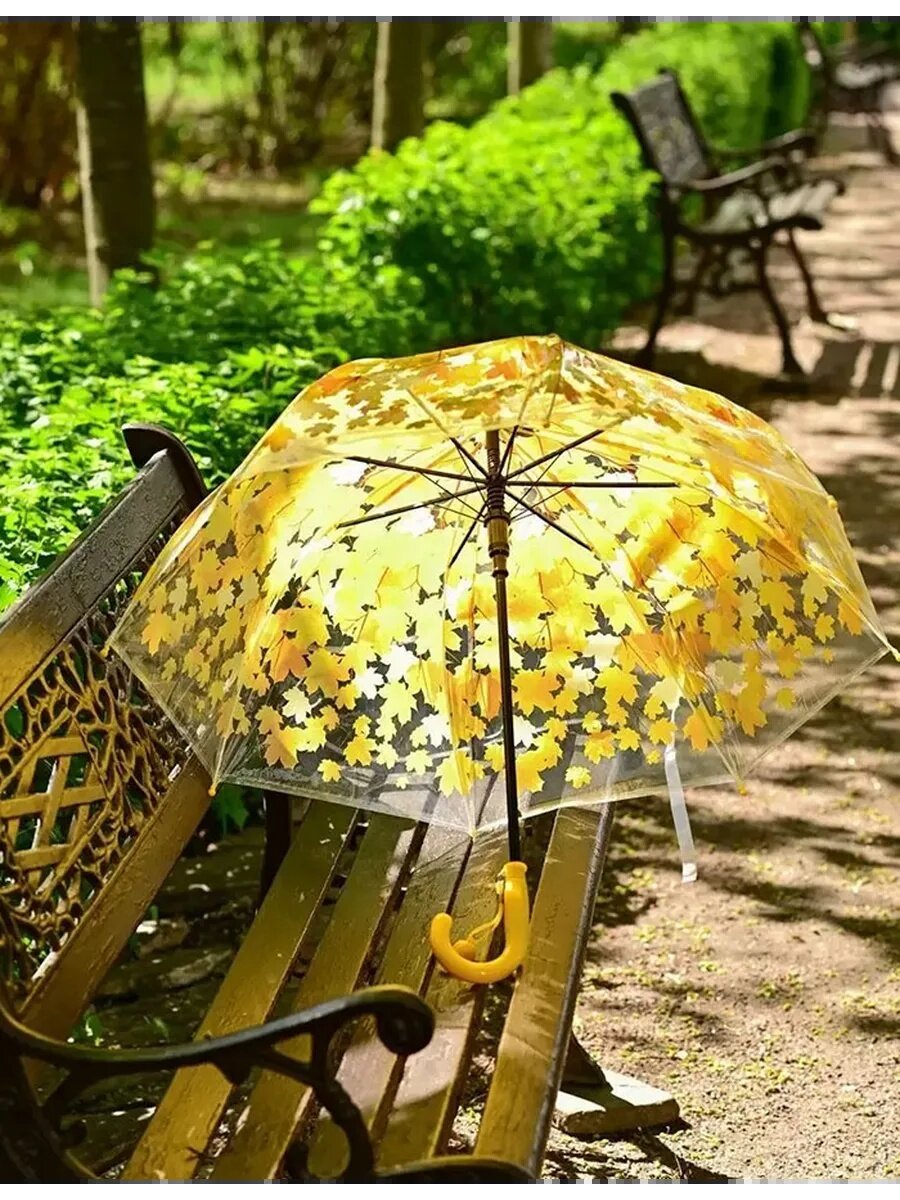 Зонт-трость , Желтый — фото 1