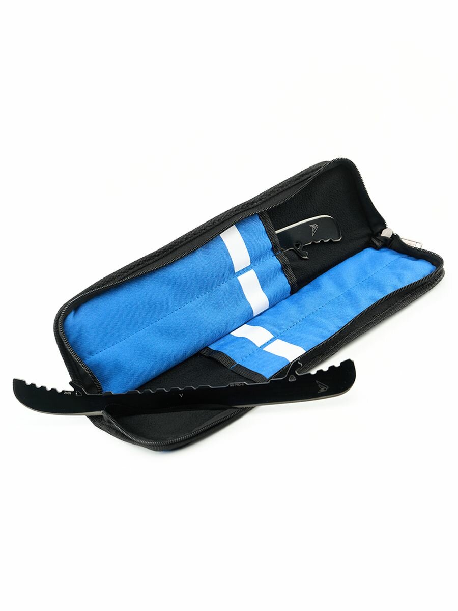 Сумка чехол Lowry Sports для запасных сменных лезвий коньков, синяя