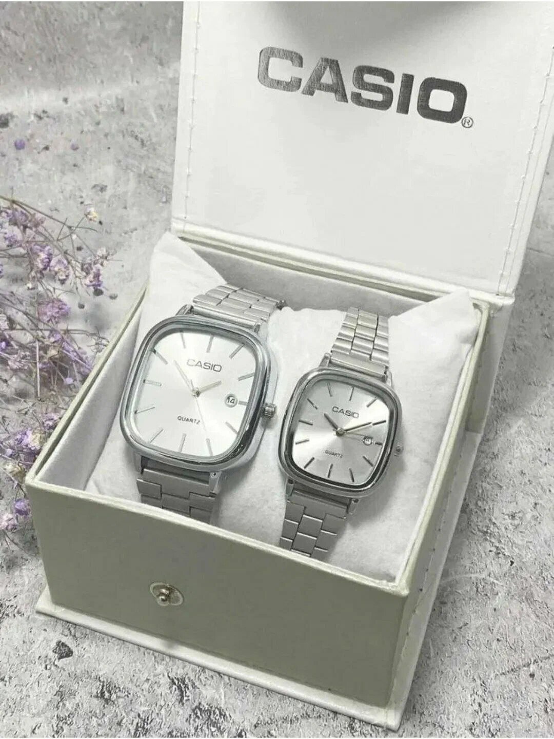 Часы для влюбленных, часы для пары, 2 в 1 Часы оснащены кварцевым механизмом