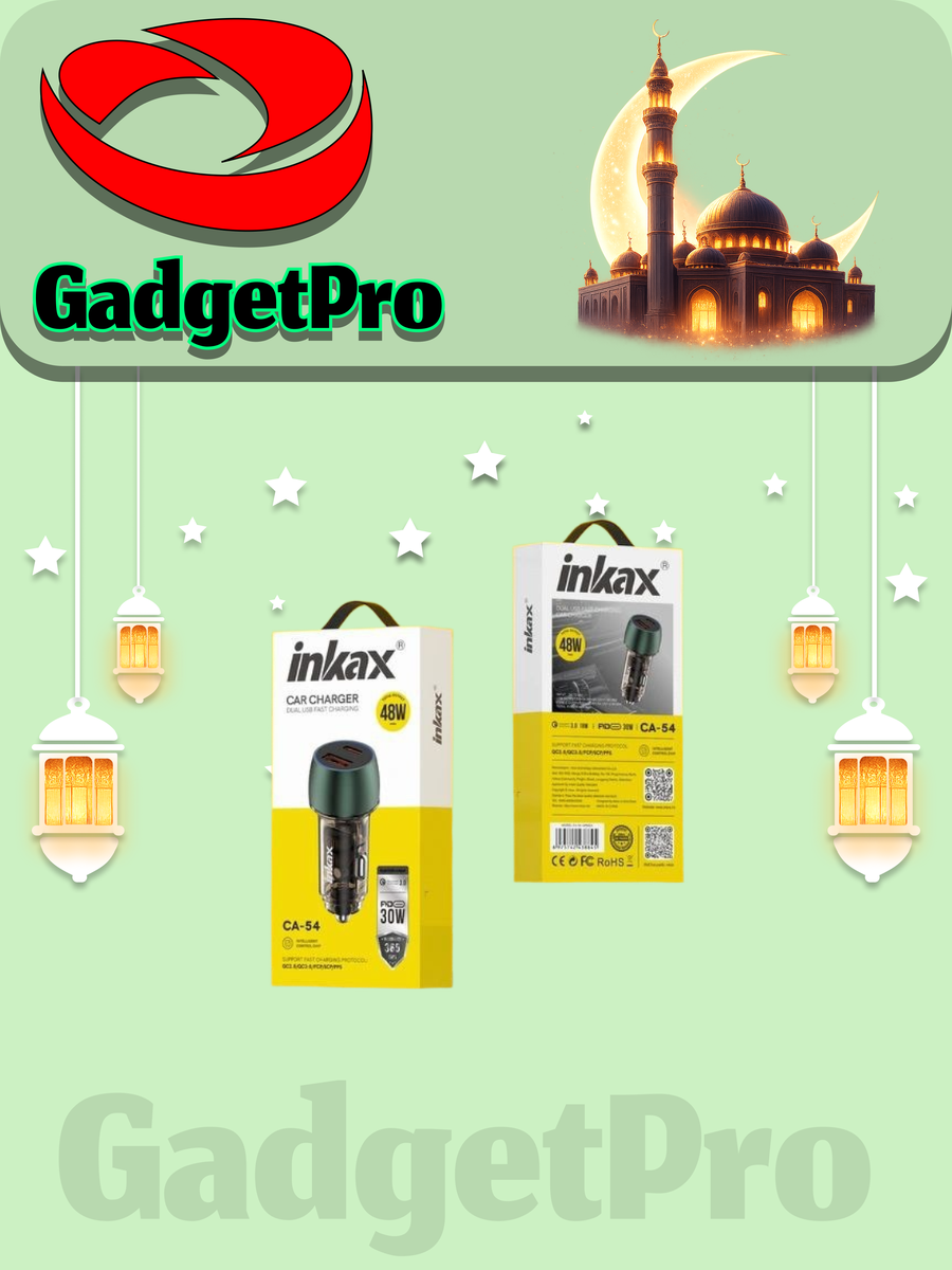 Автомобильное зарядное устройство Inkax CA54 48W: быстрая зарядка для телефона в авто