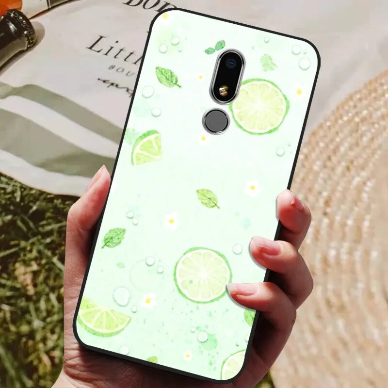 Чехол для Meizu V8, силикон, рисунок лайма