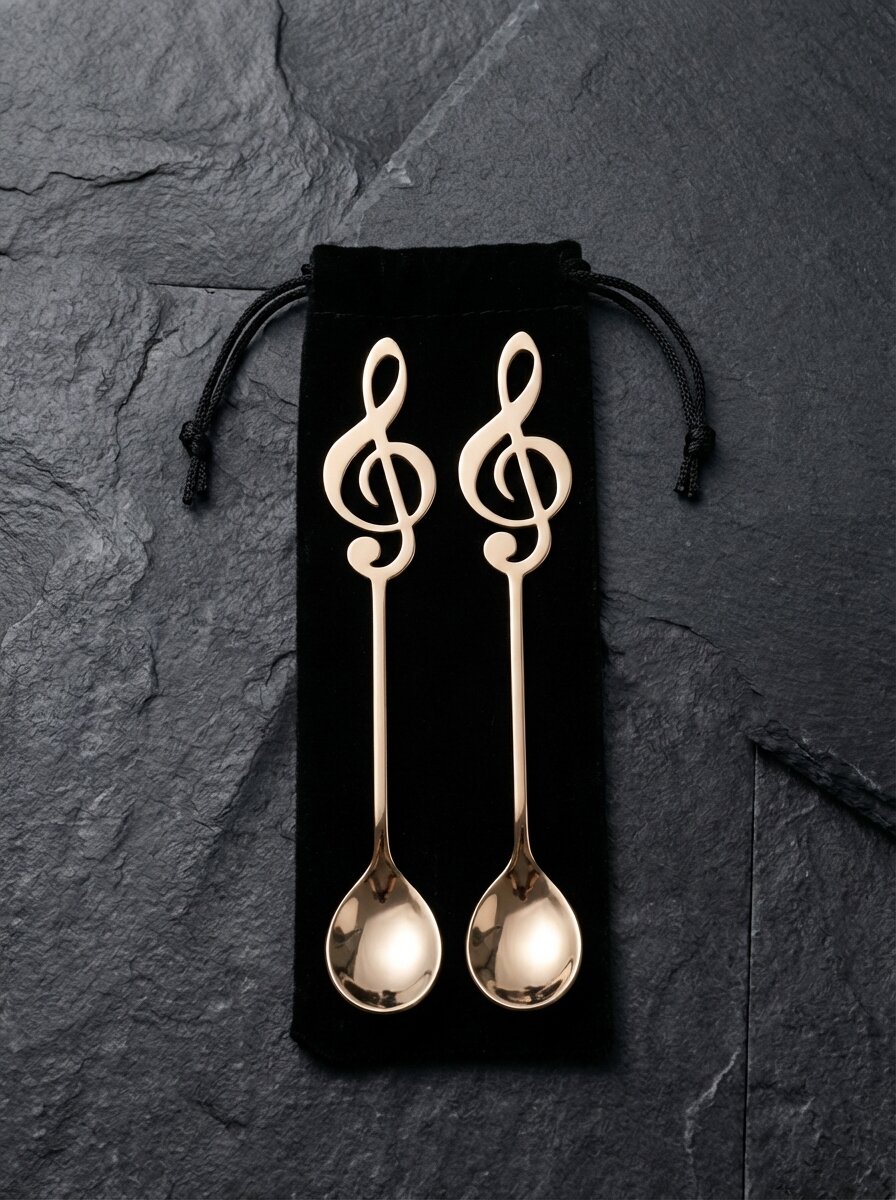 Сувенирная чайная ложка "Мелодия" в подарочной упаковке