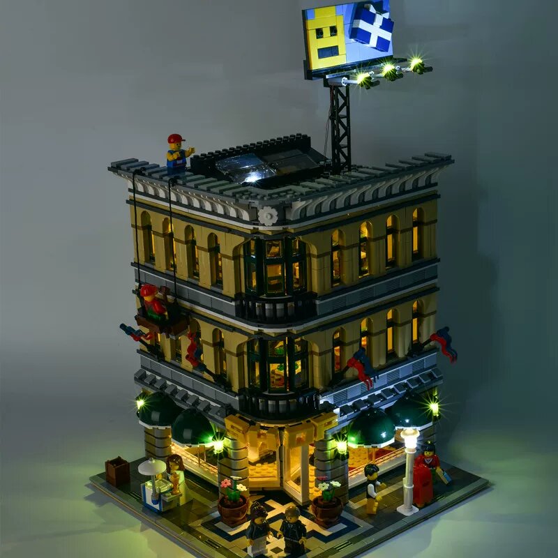 LEGO 10211 Городской центр: комплект света MOC со стандартной светодиодной лампой для кирпичных моделей и аксессуаров
