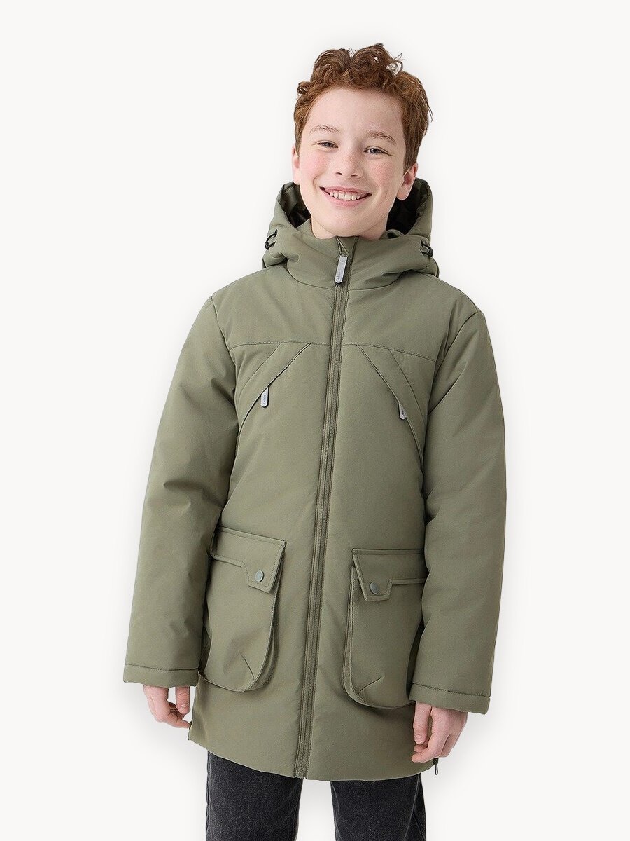 Пуховик Lassie Roope, размер 128, зеленый,