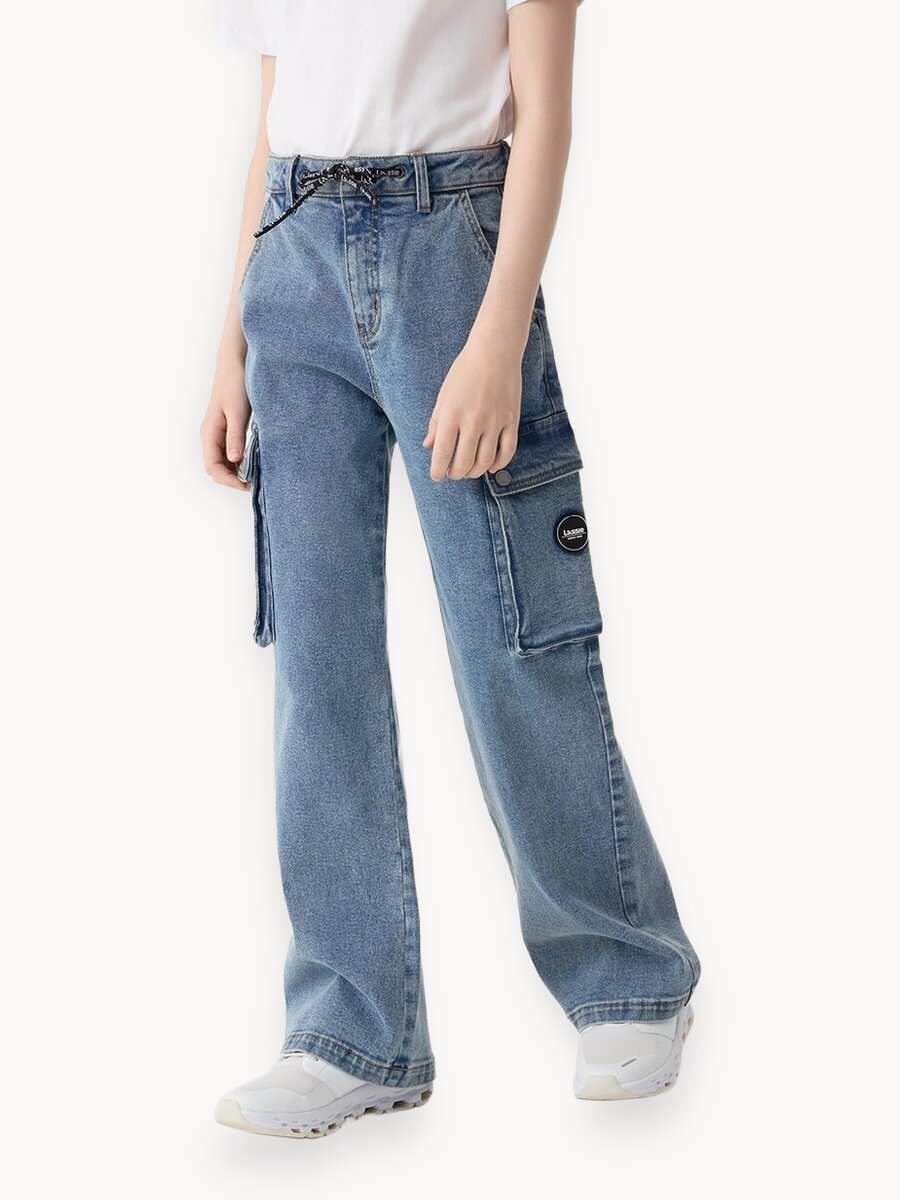 Джинсы Lassie Kattila, размер 152, голубой,