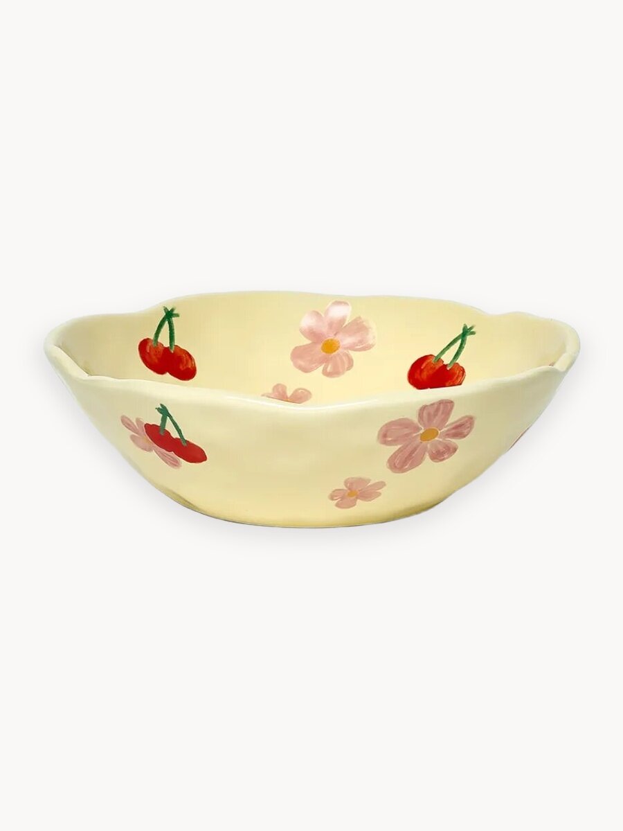 Тарелка от бренда "Тепло в руках" - "Pinterest", керамика, 500 мл, цвет красный