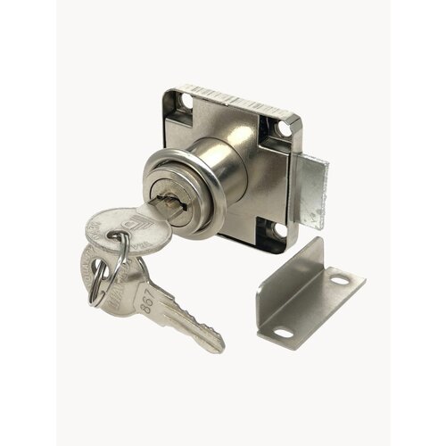 Мебельный замок для выдвижных ящиков 138 ключ с пластиковым держателем 210₽