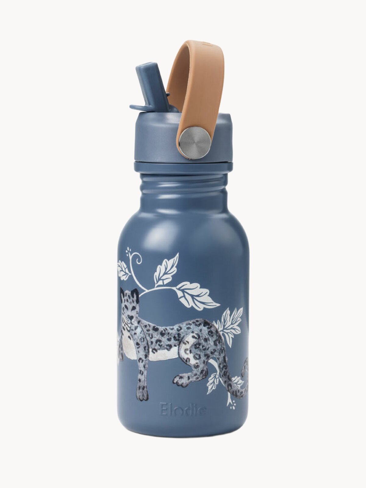 Бутылка для воды детская с трубочкой, поильник Elodie Garden Leo, 350 мл