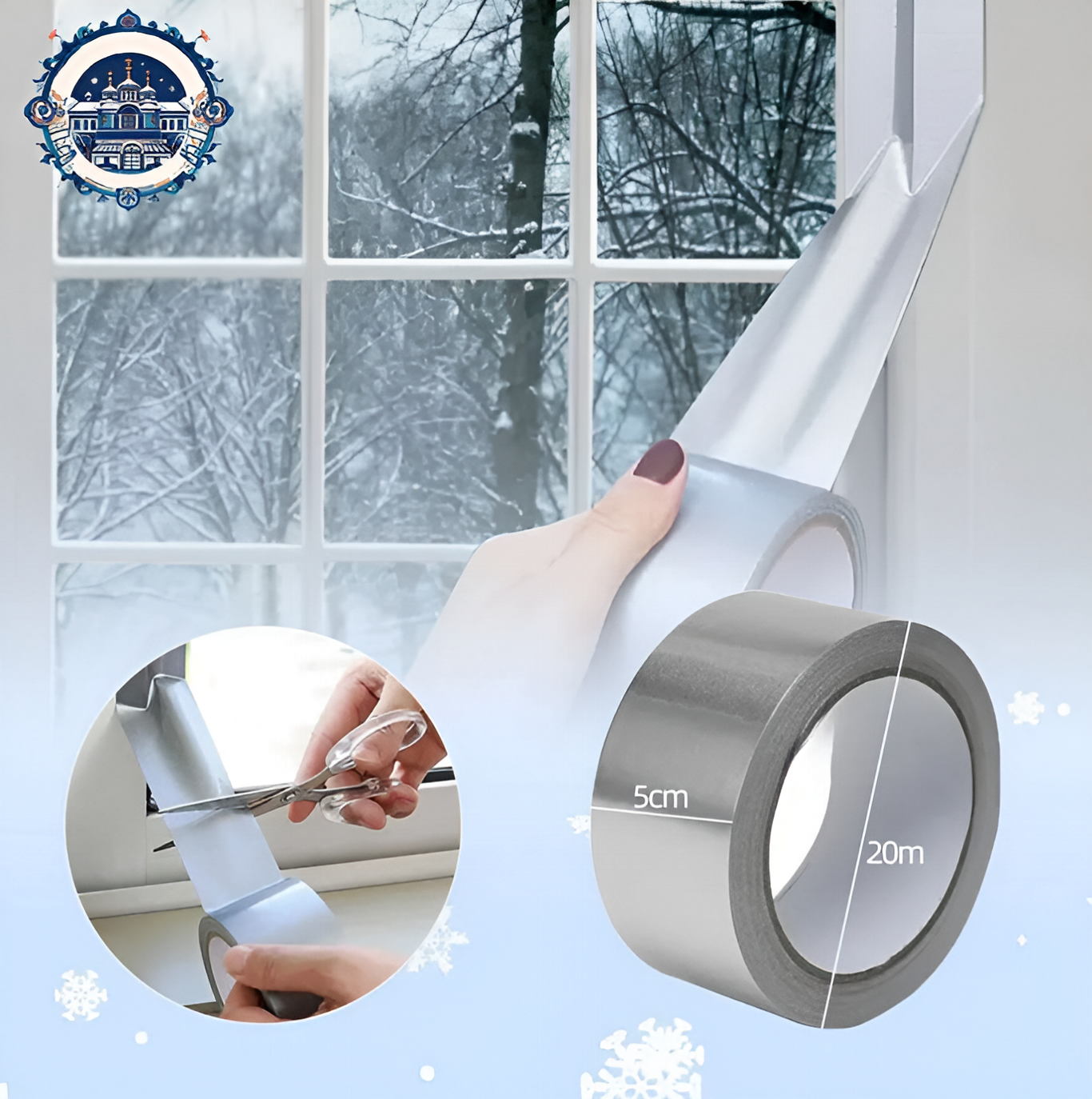 Самоклеющаяся теплолента для окон, защита от сквозняков и потерь тепла