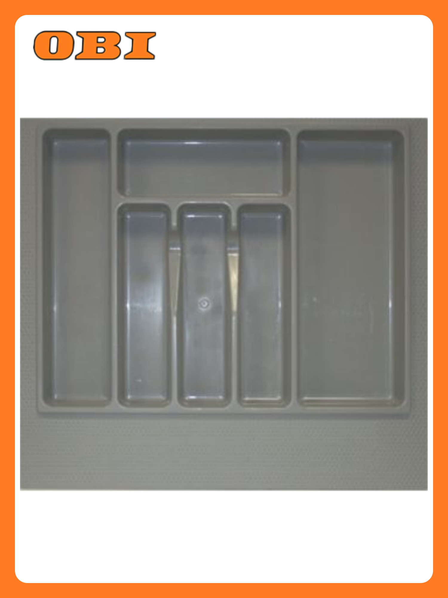 Лоток для столовых приборов в базу 600-650мм (540х490х45мм) металлик () шт