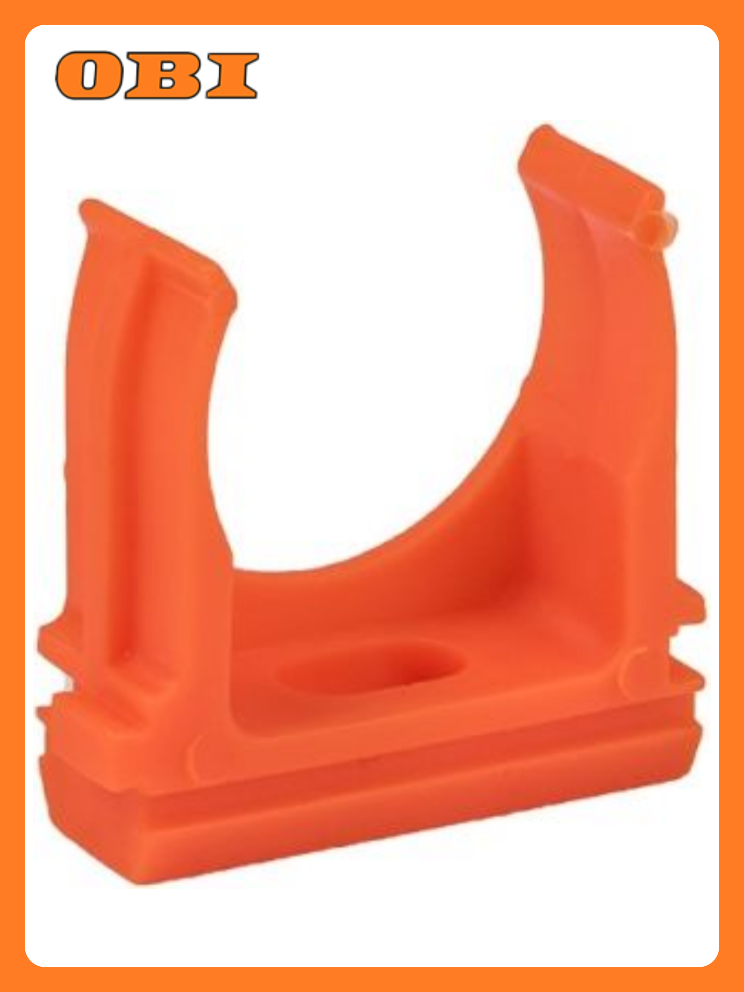 Крепеж-клипса EKF-Plast для труб пластик оранжевая d25мм 10шт