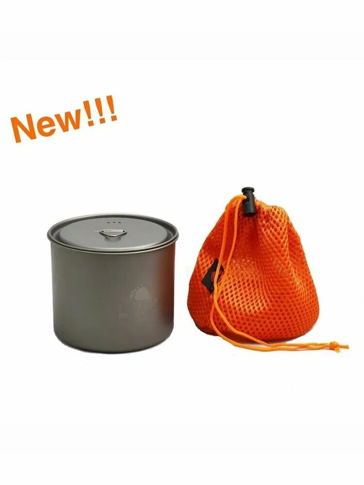 NEW TOAKS Титановая кастрюля 550 мл без ручки Сверхлегкая чашка POT-550-NH
