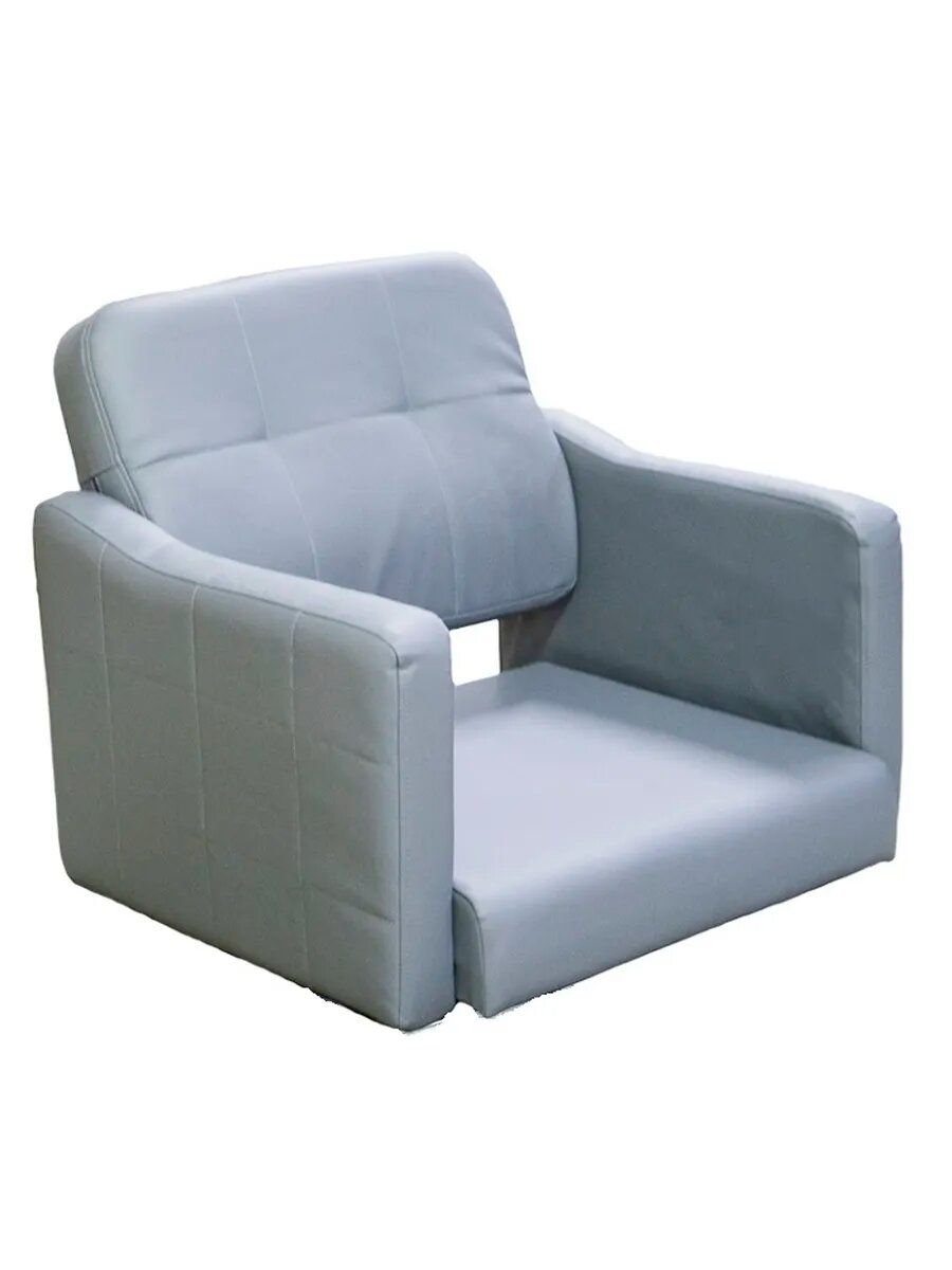 Кресло парикмахерское A-02СЕР NEW под гидравлику серое