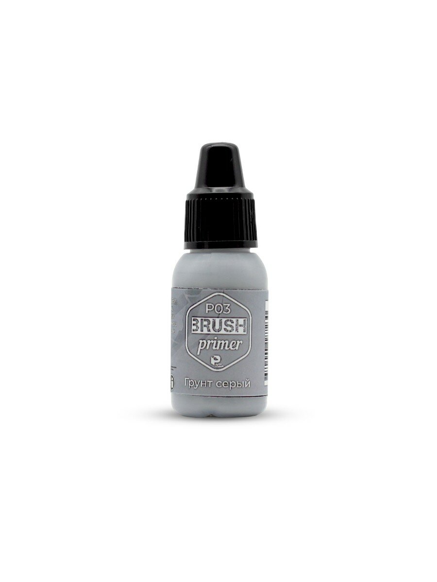 Pacific88 Грунтовка Acrylic Primer для кисти Серая, 10 мл, арт. P03