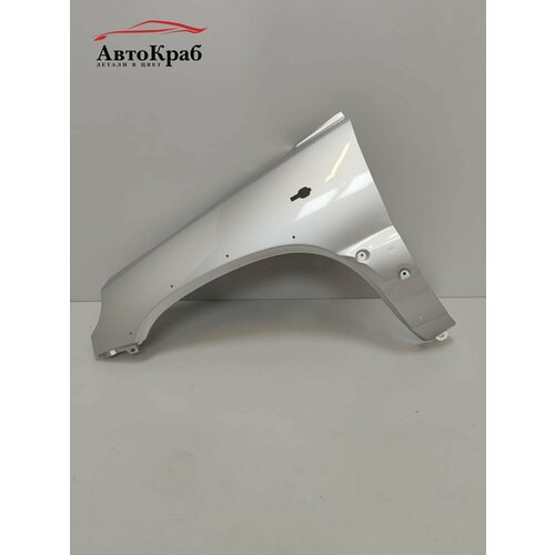 Крыло переднее левое в цвет для Шевроле Нива I рестайлинг (2009 — 2020) 690 - снежная королева серебристый