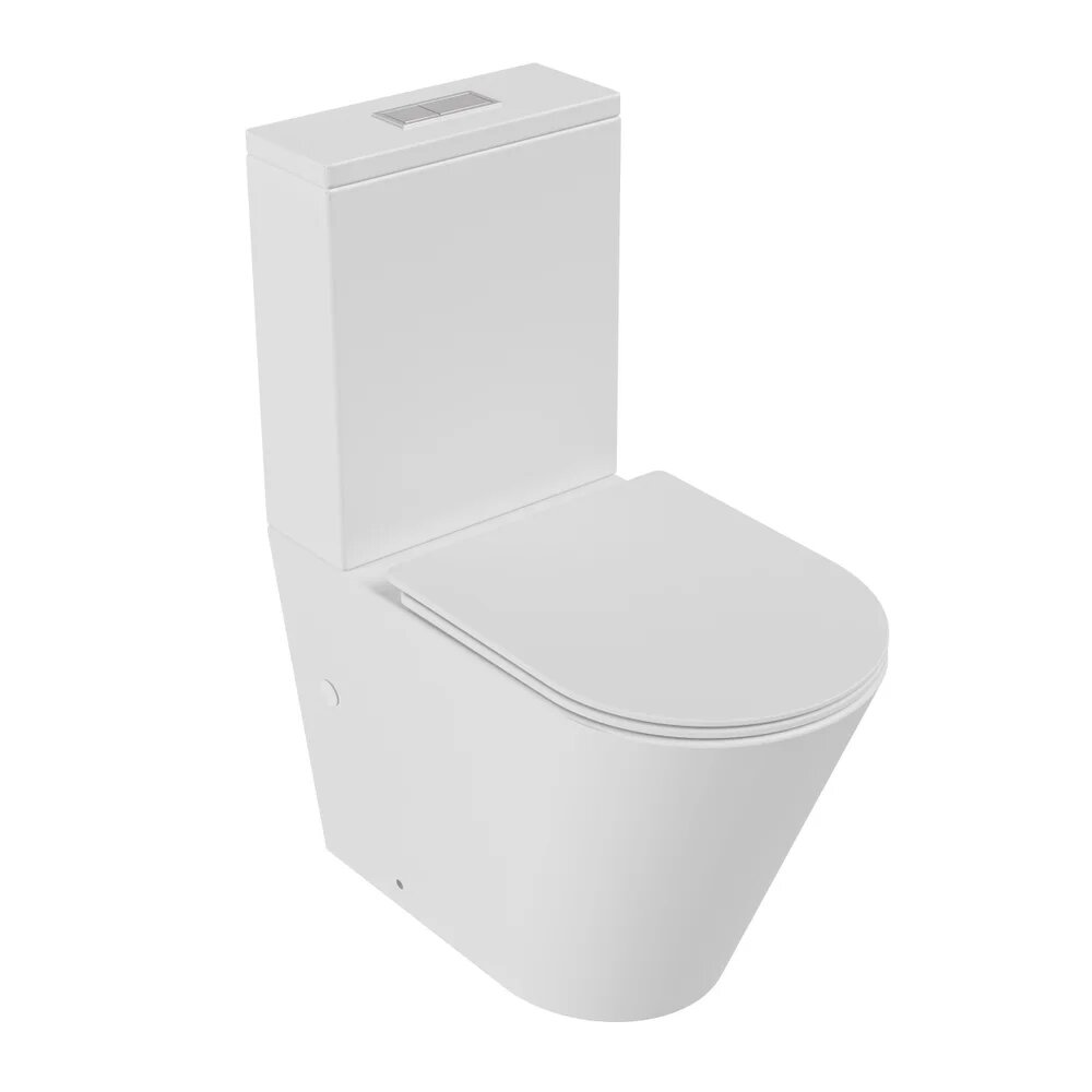 Унитаз-компакт напольный Grossman GR-4458MSQ с микролифтом белый матовый