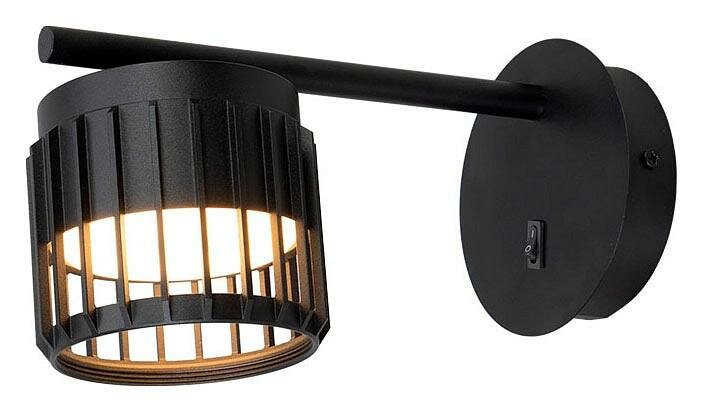 Бра Arte Lamp Atria A8032AP-1BK цвет черный На монтажной пластине Лофт