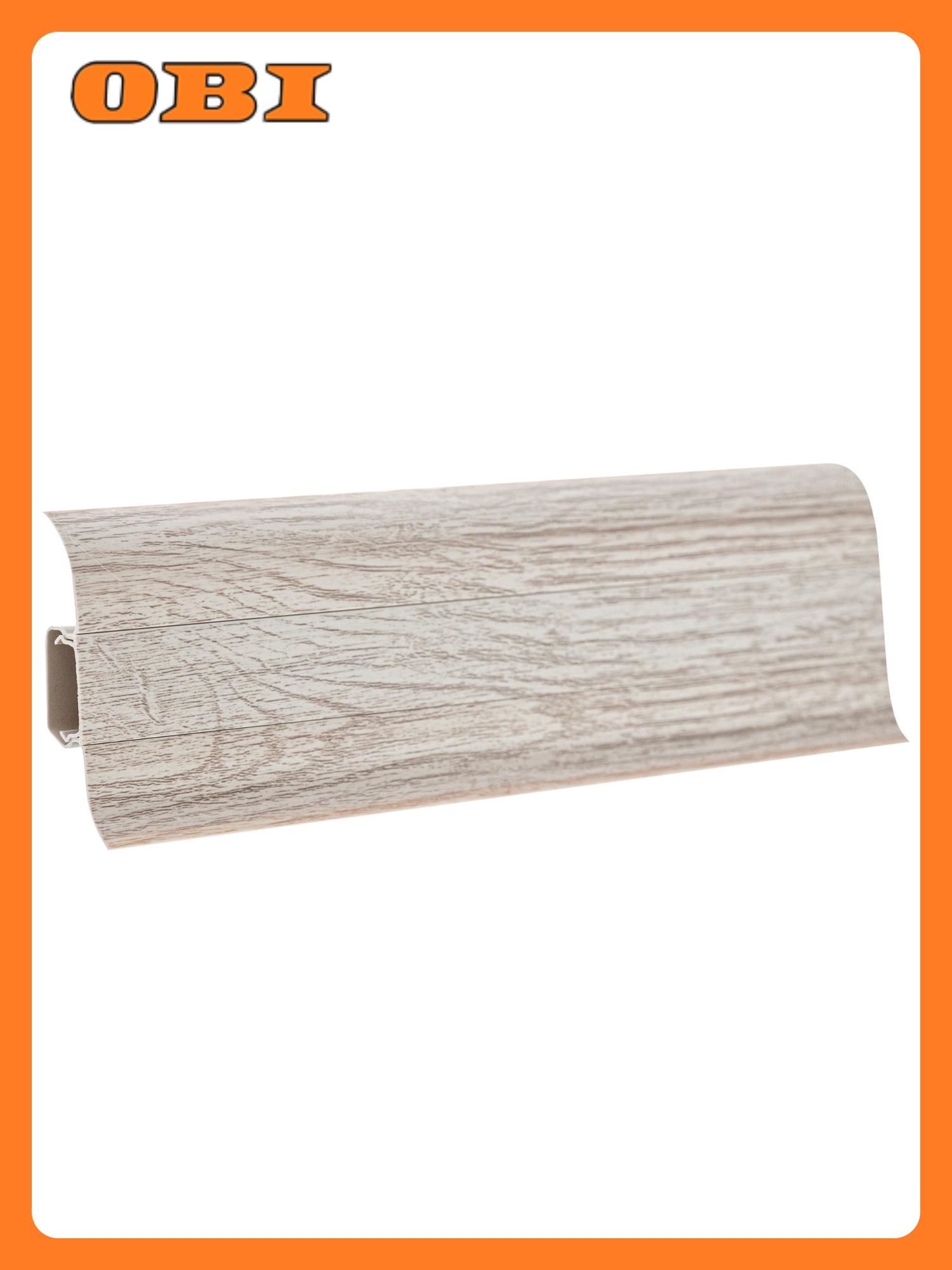 Плинтус ПВХ 60мм TECHNICAL Т06 ДУБ серый 25м