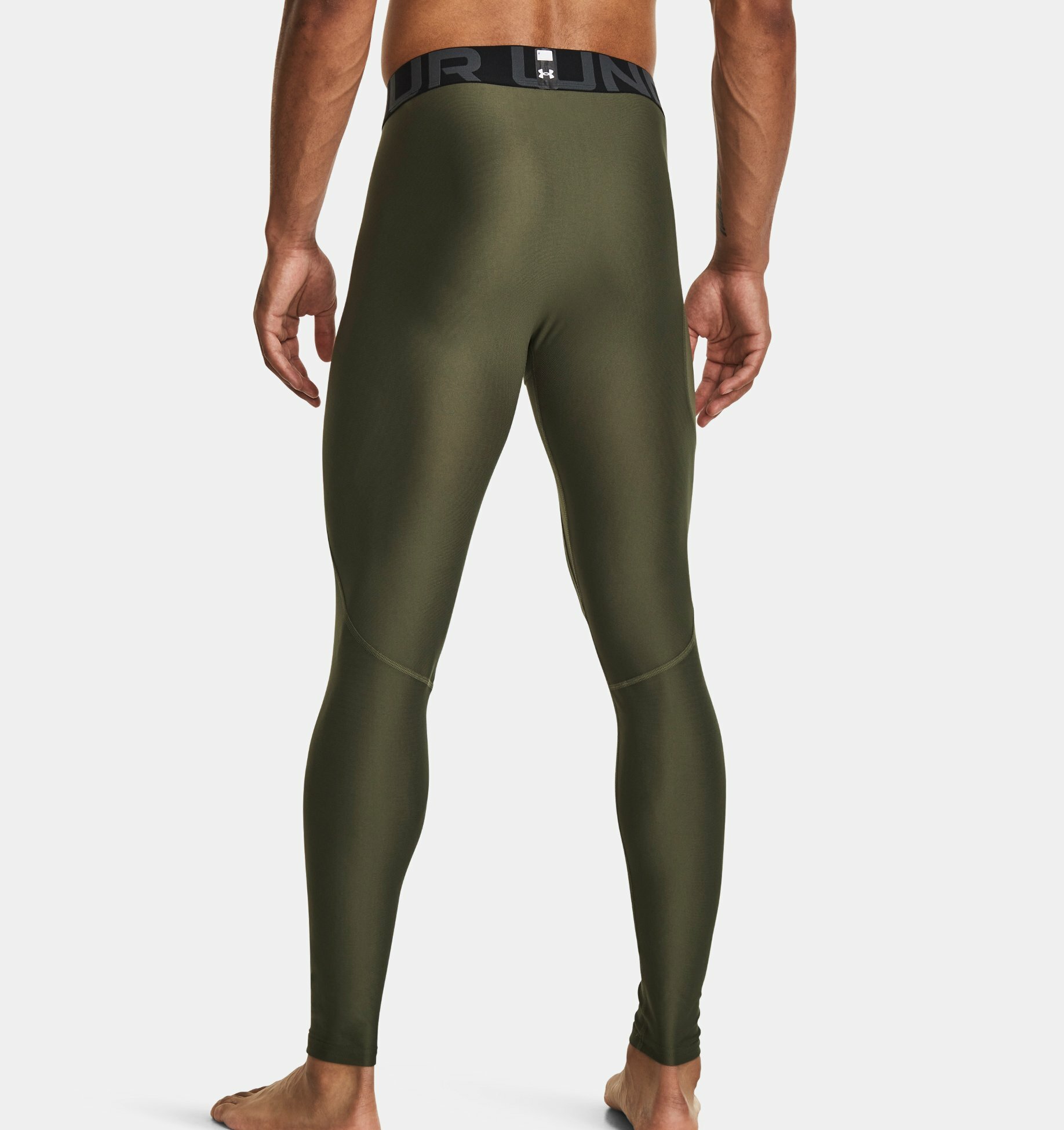 Легинсы спортивные Under Armour, размер XL, зеленый — фото 1