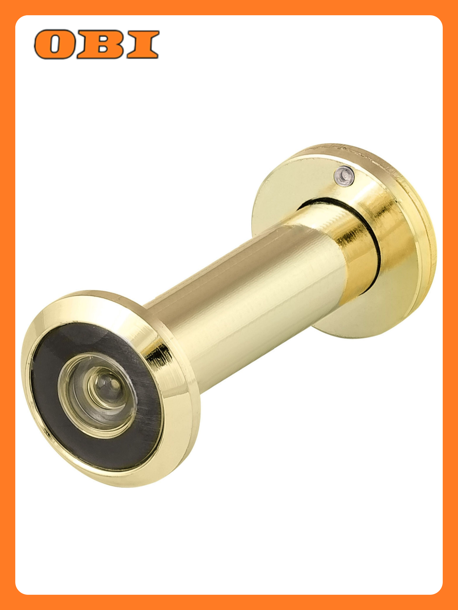 Глазок дверной FUARO DVZ2 ПВХ 60x100мм угол обзора 180° золотистый