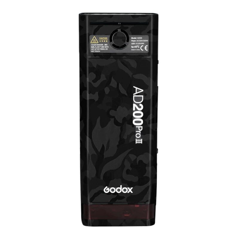 3M защитная пленка для карманного вспышки Godox AD200Pro II - черная теневая камуфляжная текстура