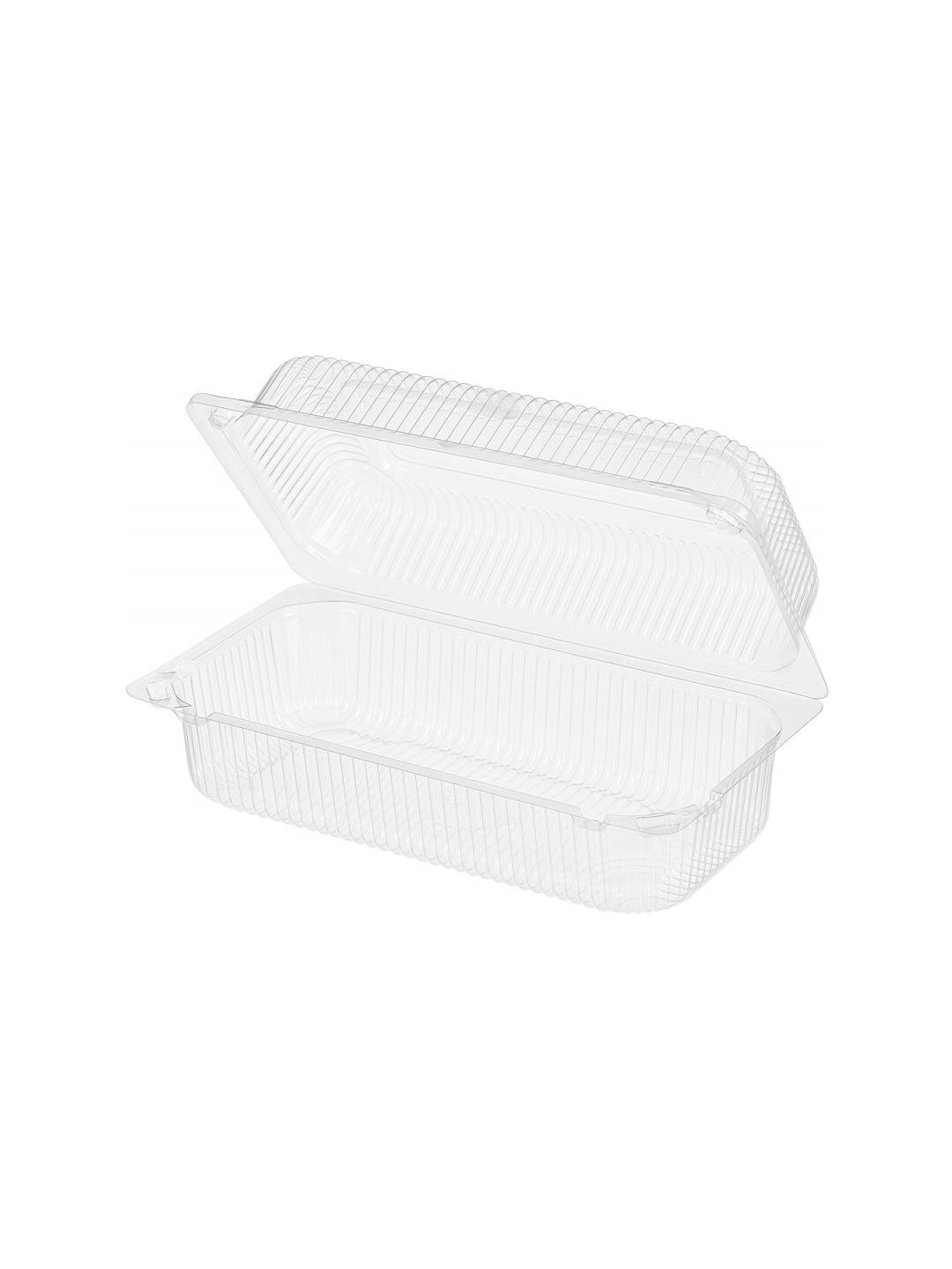 Контейнер с крышкой, пластиковый, прозрачный «Комус» РК-34 (10 штук)