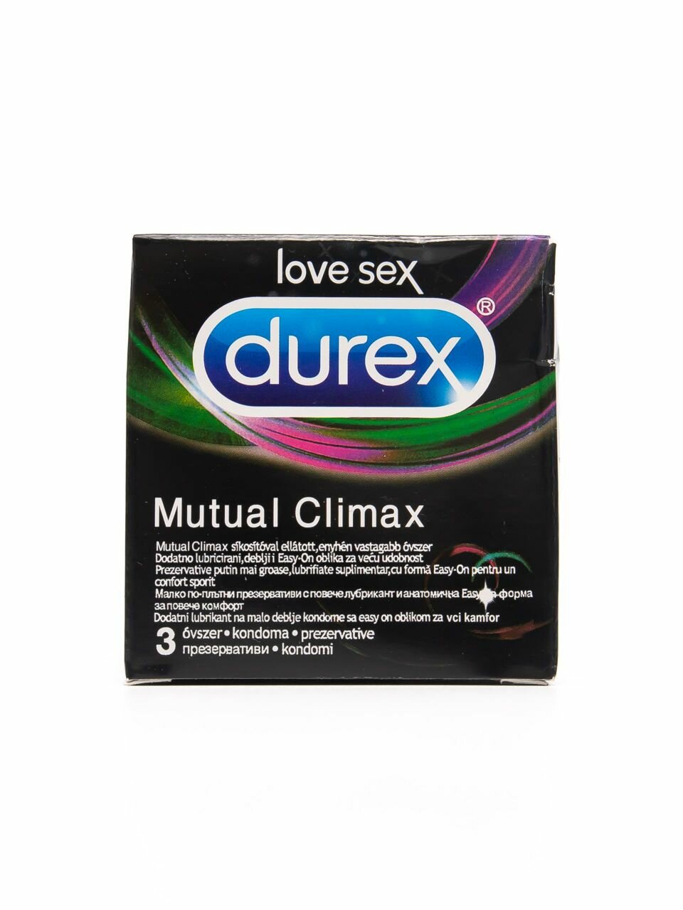 Презервативы Durex "Mutual", латекс/силикон, 3шт, 18см x 56мм