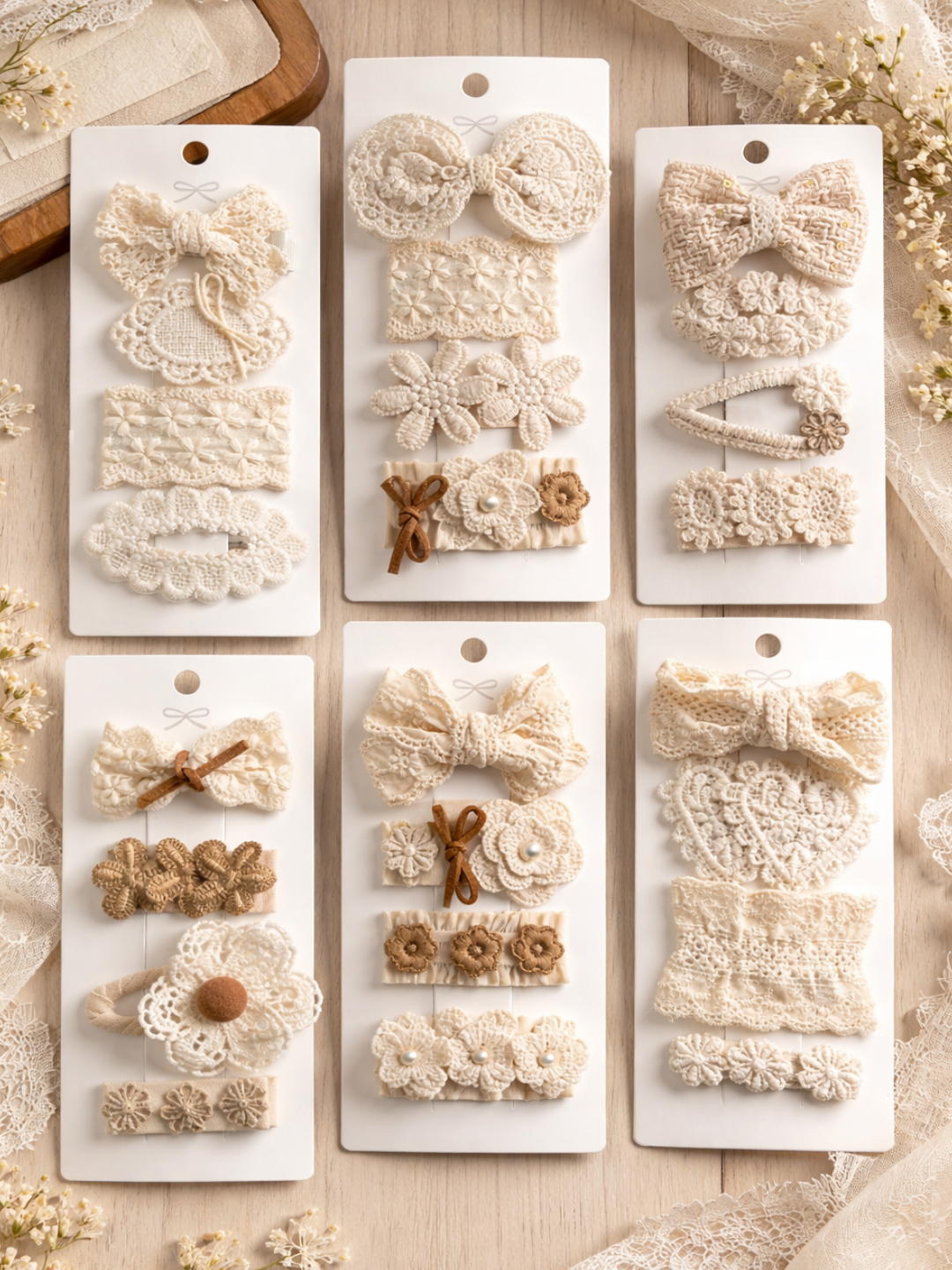 Мини-набор заколок для волос для детей, бантики для девочек, заколка для волос — фото 1