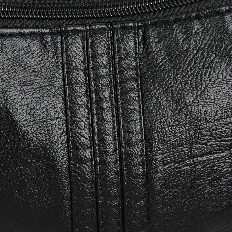 Сумка женская черная из искусственной кожи, модель Весна-лето 2024, артикул 3632529716 — фото 1
