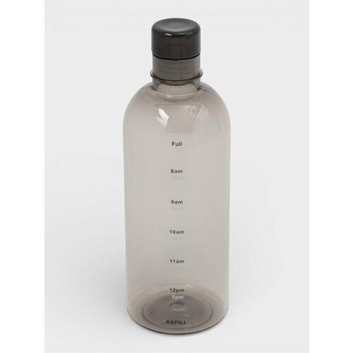 Бутылка для воды с мерной шкалой 750 мл 75225 см полистирол чёрная 459₽