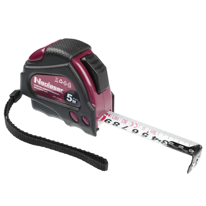 Рулетка Neolaser NL0011 с автостопом 5 м x 25 мм