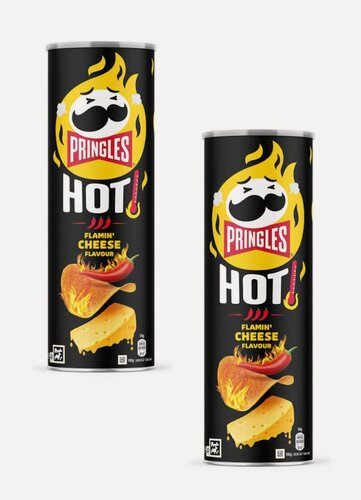 Изображение товара Чипсы картофельные Pringles Hot Flamin Cheese, острые с вкусом сыра 160г х 2 шт (Европа)