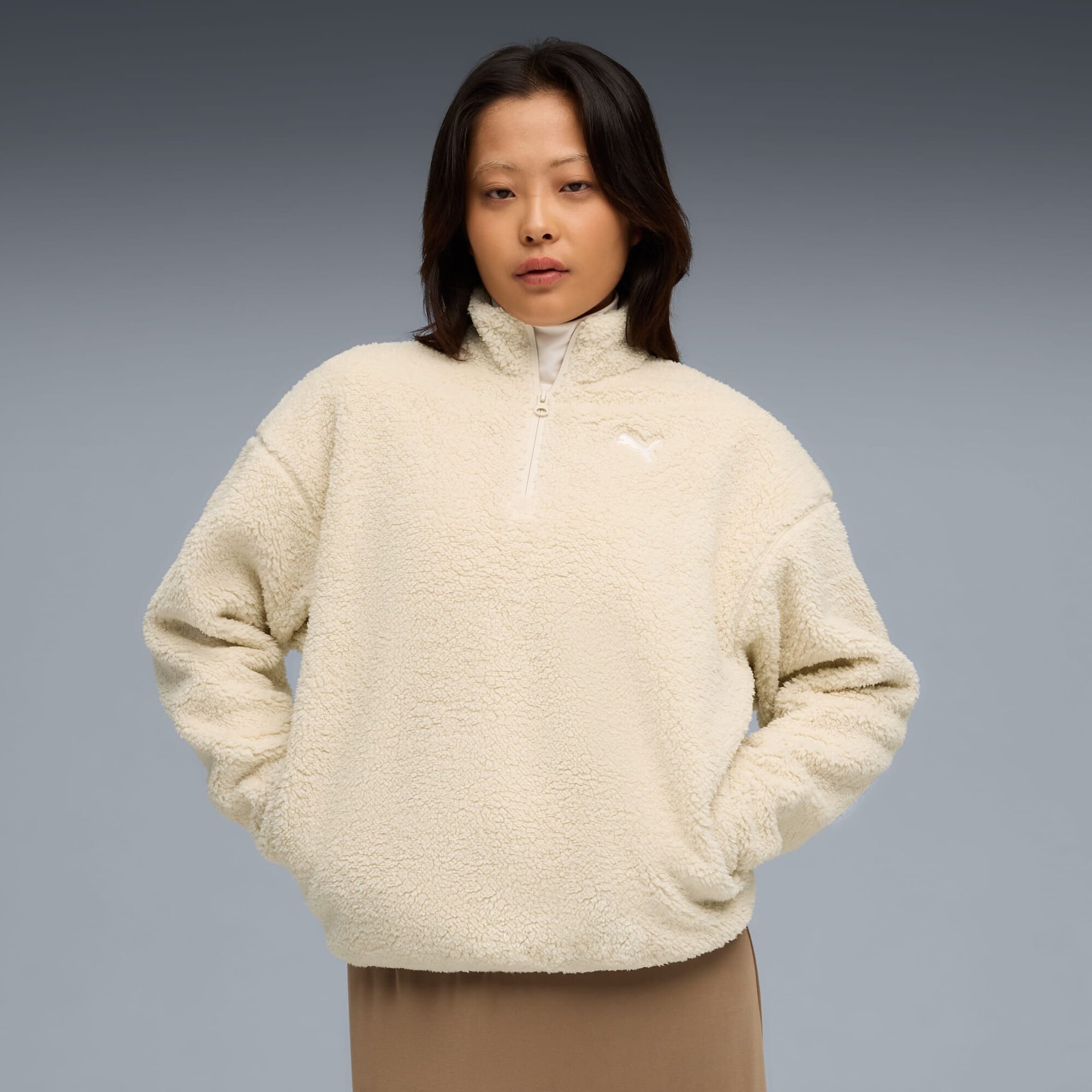 Свитшот PUMA Essentials Elevated, размер XS, , бежевый