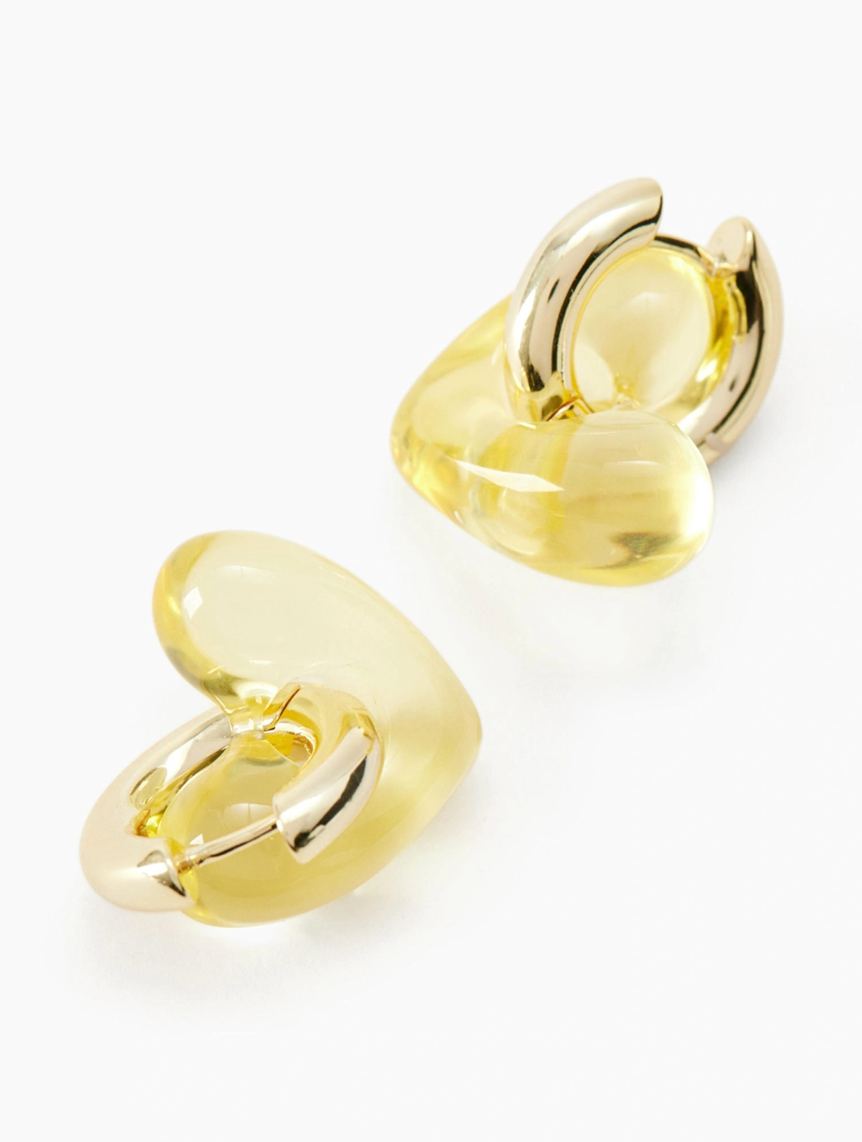 Серьги-трансформеры FETISH, акрил, размер 45 мм, золотистый — фото 1