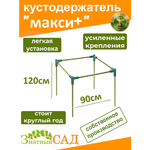 фото Кустодержатель для смородины, малины, цветов, «знатный сад», макси+, 90х90см, высота 120 см, стекловолокно