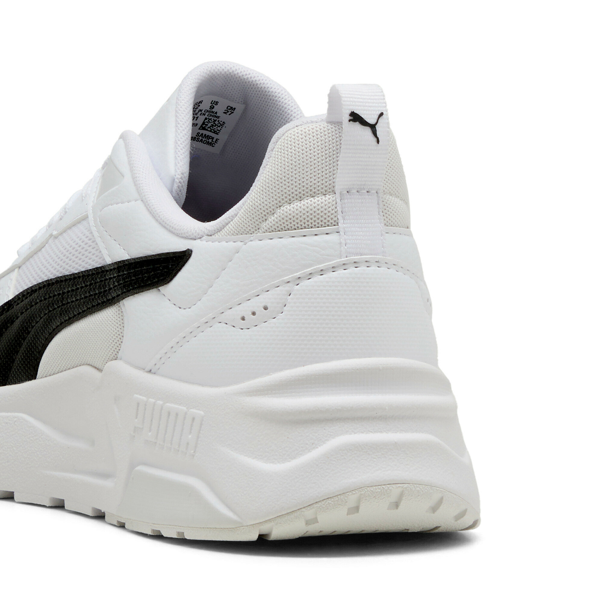 Кроссовки PUMA Trinity 2 LT, размер 8.5 UK, белый/черный — фото 1