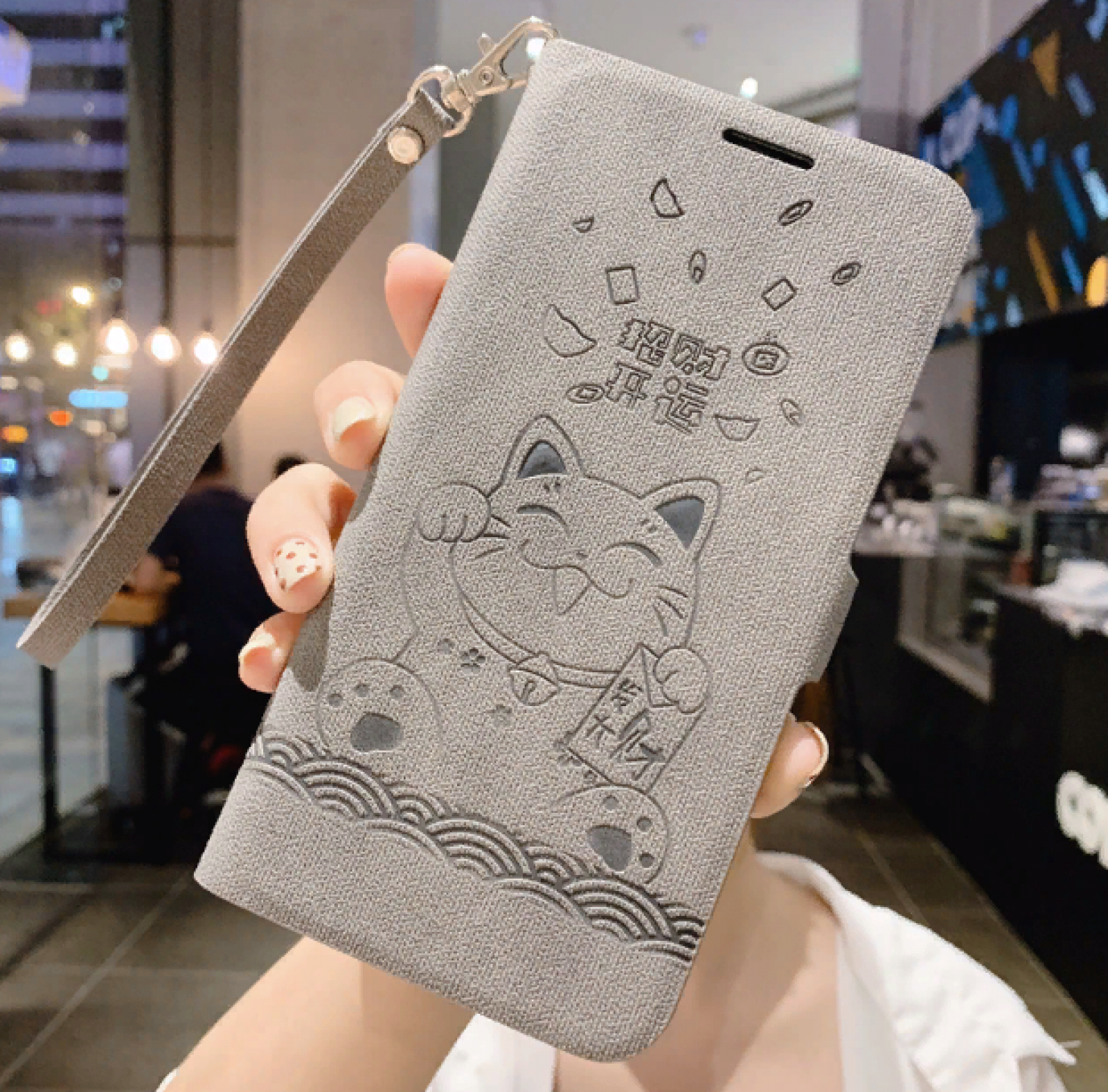 Чехол-книжка MyPads для Xiaomi Redmi Note 7 / Note 7 Pro / Note 7S из импортной кожи с подставкой и застежкой, серый