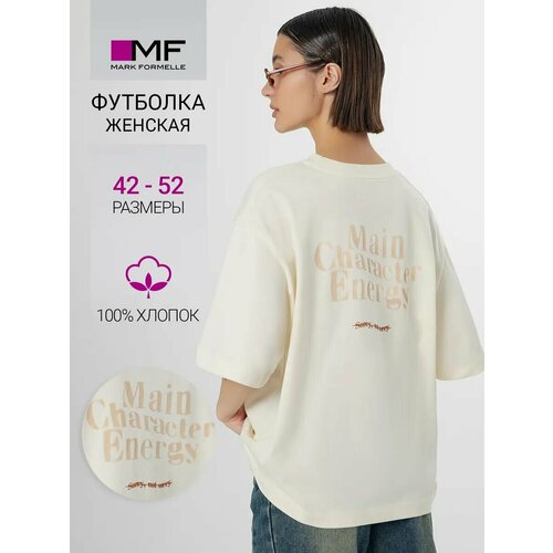 фото Футболка mark formelle для женщин, размер 164/170-84-90, белый