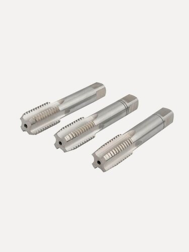 Изображение товара Набор метчиков NORGAU Industrial M 24 из HSS-G (W6% Mo5%), по стали, чугуну и цветным металлам, 3 предмета.