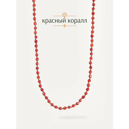 фото Чокер brandlove, коралл, длина 35 см, красный, коралловый