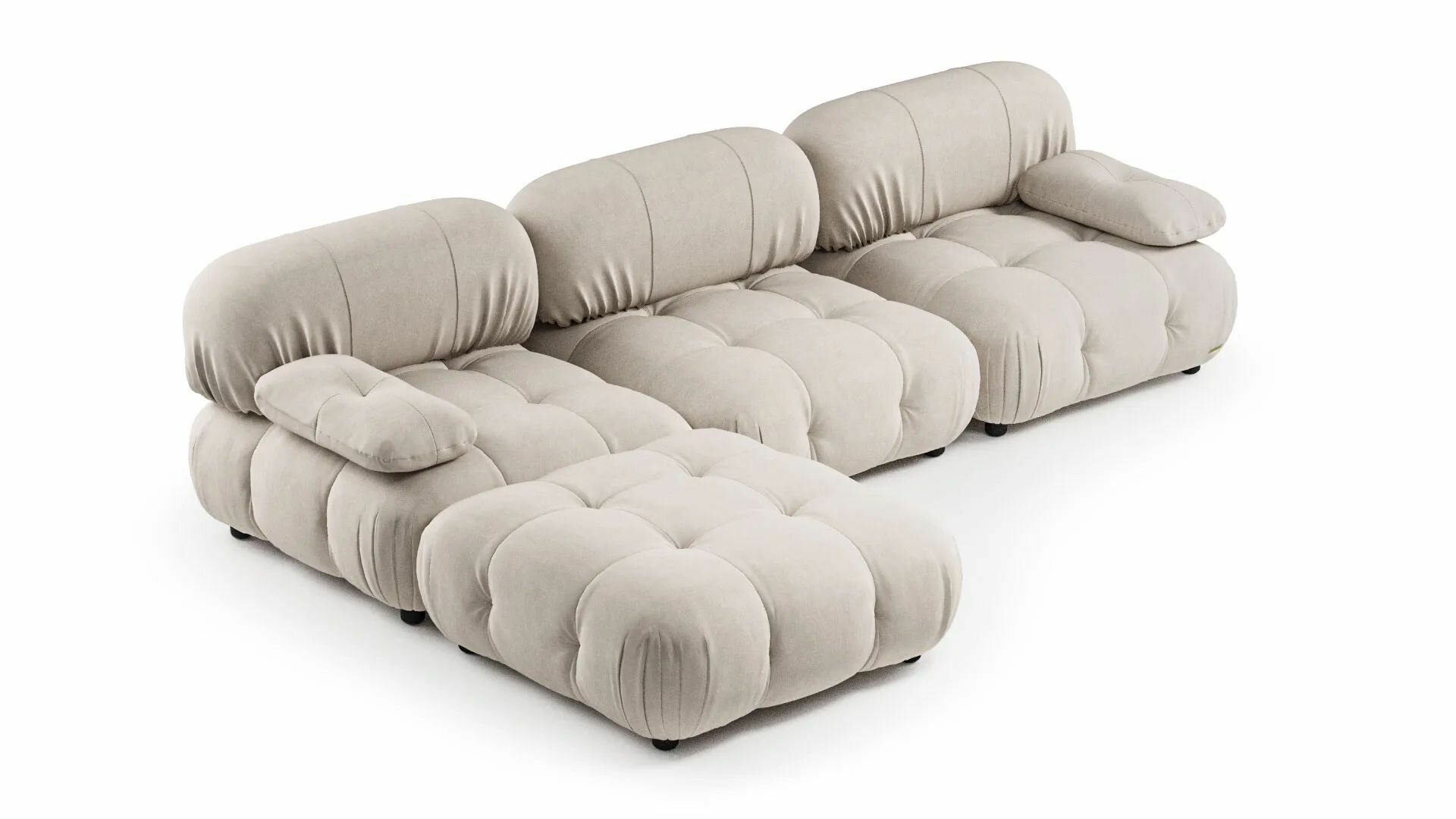 Модульный диван Lonza Home Оттава 315х105х80 Белый букле