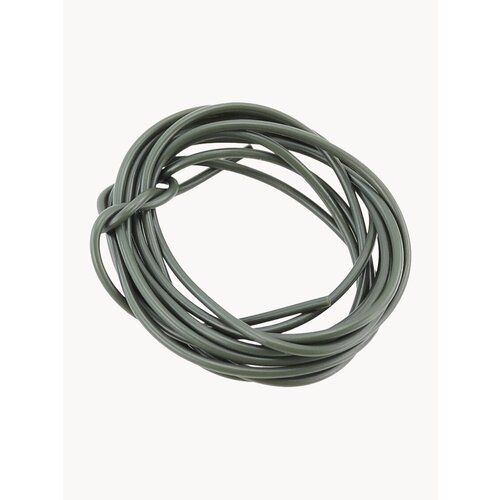 Силиконовая трубка для фиксации волоса на крючке (AE070) 1.9х0.8мм длина 3м / Hook Silicone EDGES / Резина для карповых крючков