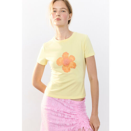фото Футболка befree, размер l/xl, желтый