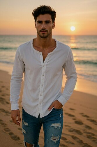 Изображение товара Рубашка приталенная с длинным рукавом размер 2XL