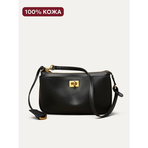 Сумка кросс-боди JACK ARNO, фактура матовая, черный 3