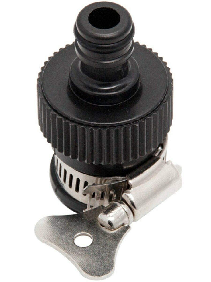 Штуцер универсальный без резьбы под коннектор, 2 шт, пластик — фото 1