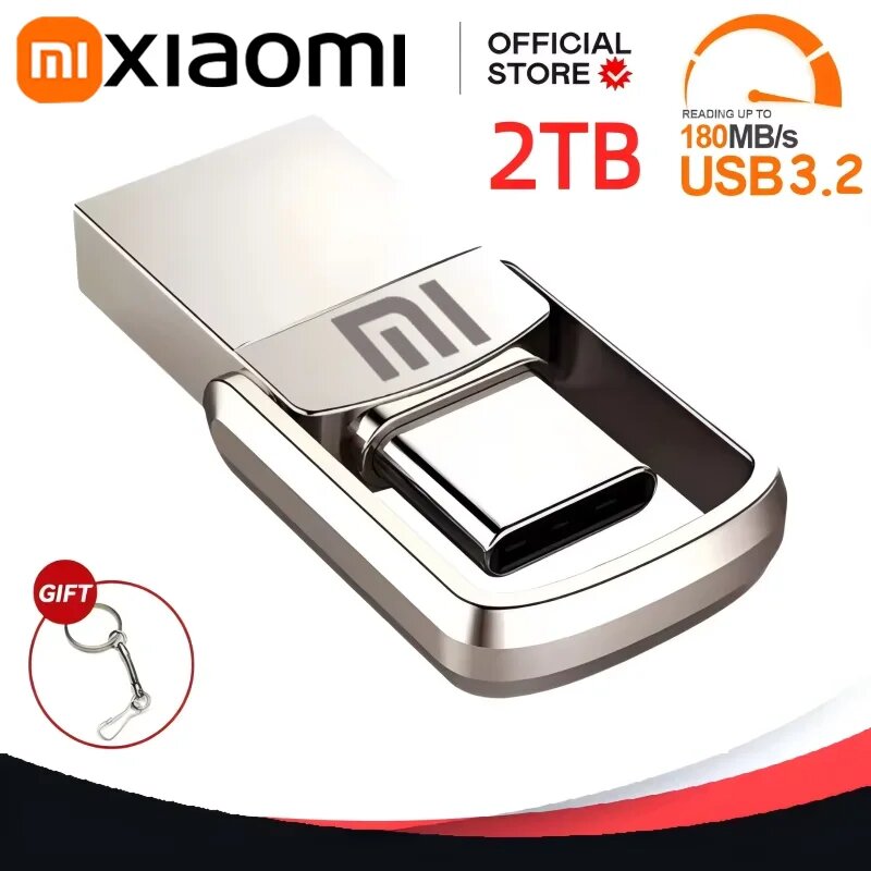 Xiaomi U Disk USB 3. 0 Type-C Интерфейс USB 3,2, Black 1TB — фото 1