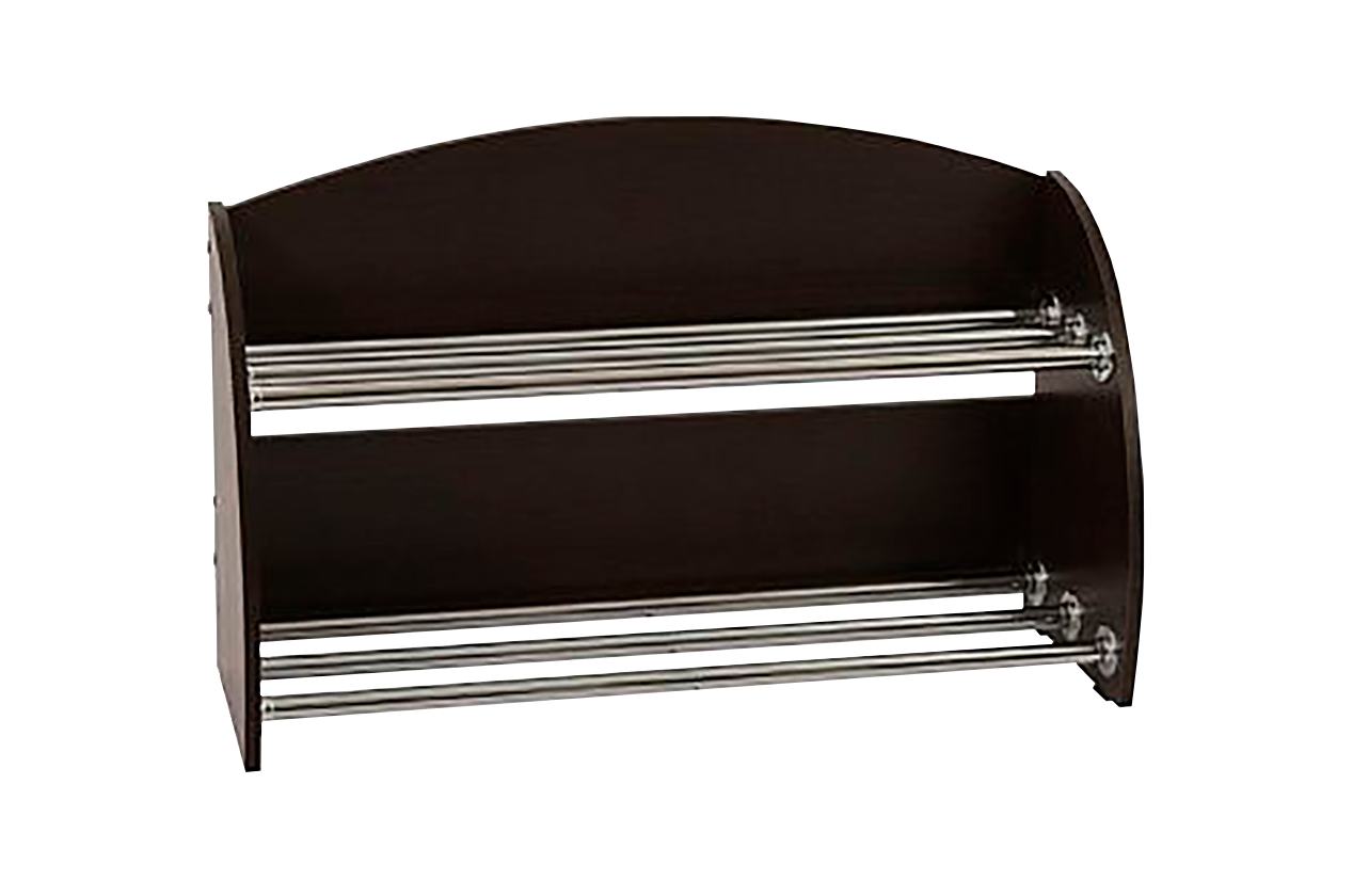 Обувница открытая в прихожую ЛДСП Венге 90*30*51 см MEBELSON